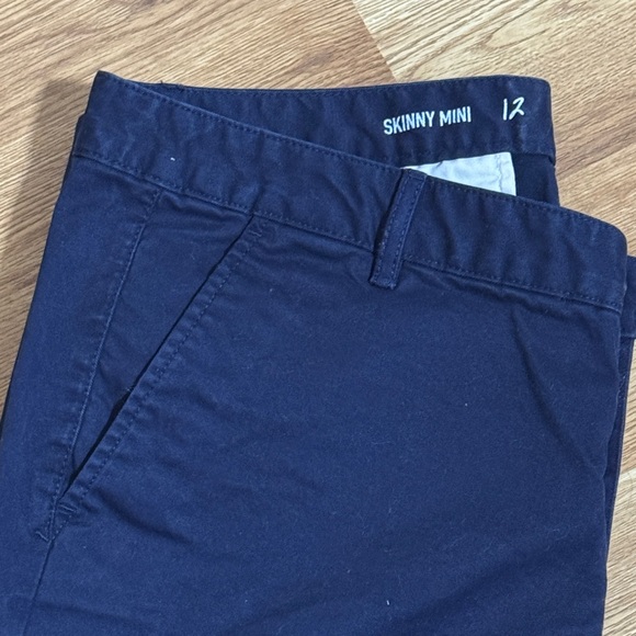GAP Women's Navy Skinny Mini Pants 12 - Picture 3 of 9